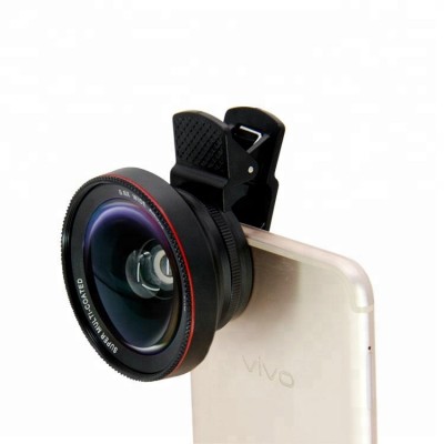 High quality new 0.6x wide angle no distortion cell phone camera lensfor mobile phone accessories 2018